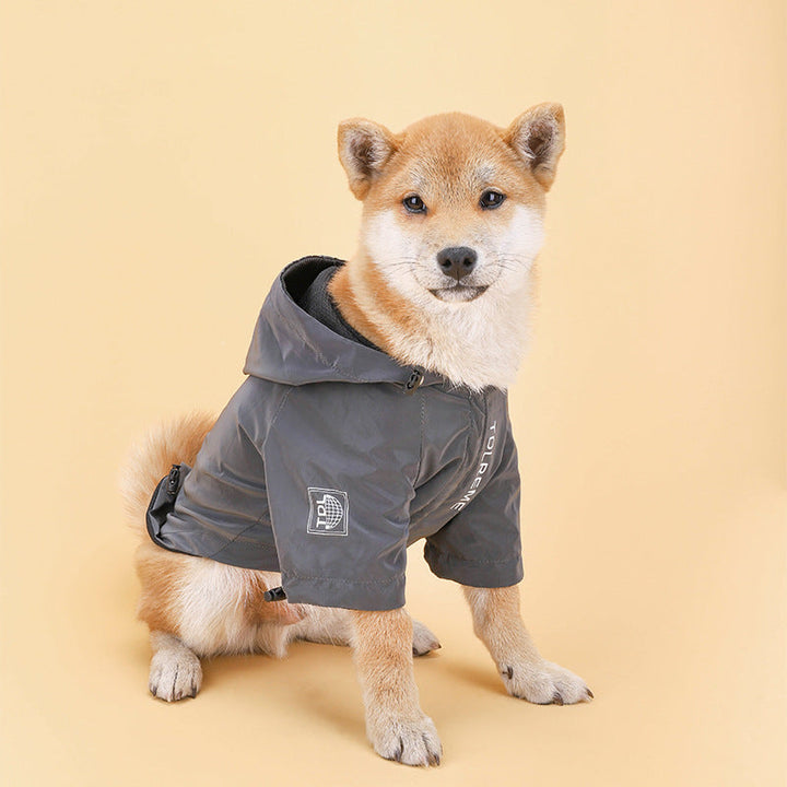 Rainproof Hooded Pet Jacket For Small And Medium Pets