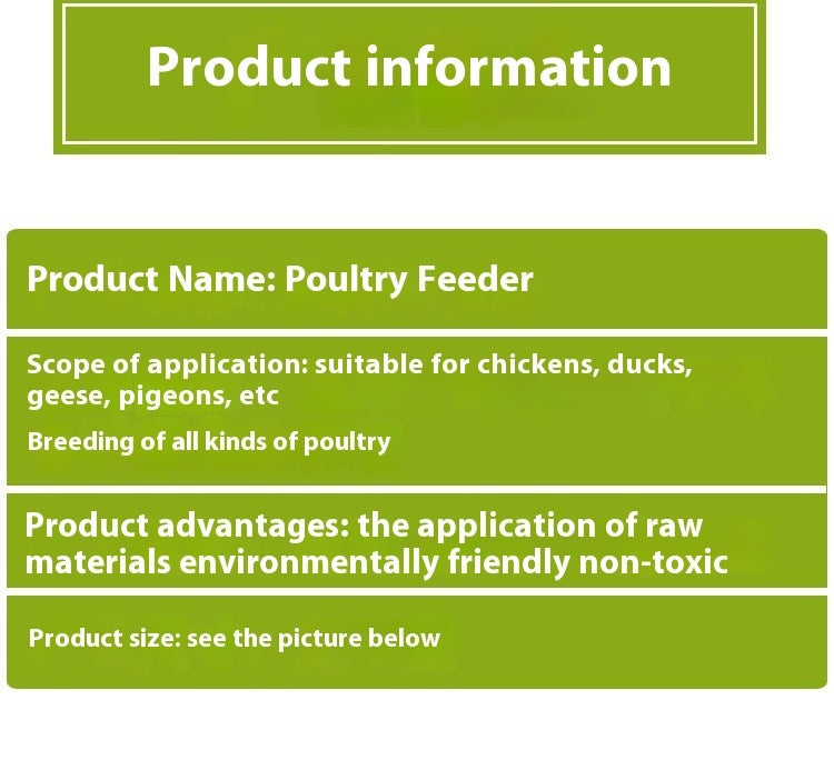 Why Every Poultry Owner Needs the Breeding Supplies Chicken And Duck Feeder