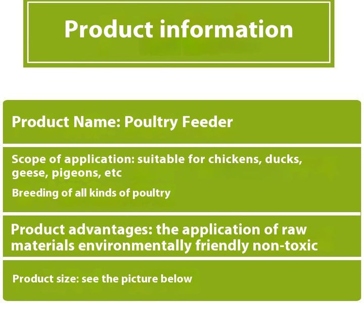 Why Every Poultry Owner Needs the Breeding Supplies Chicken And Duck Feeder