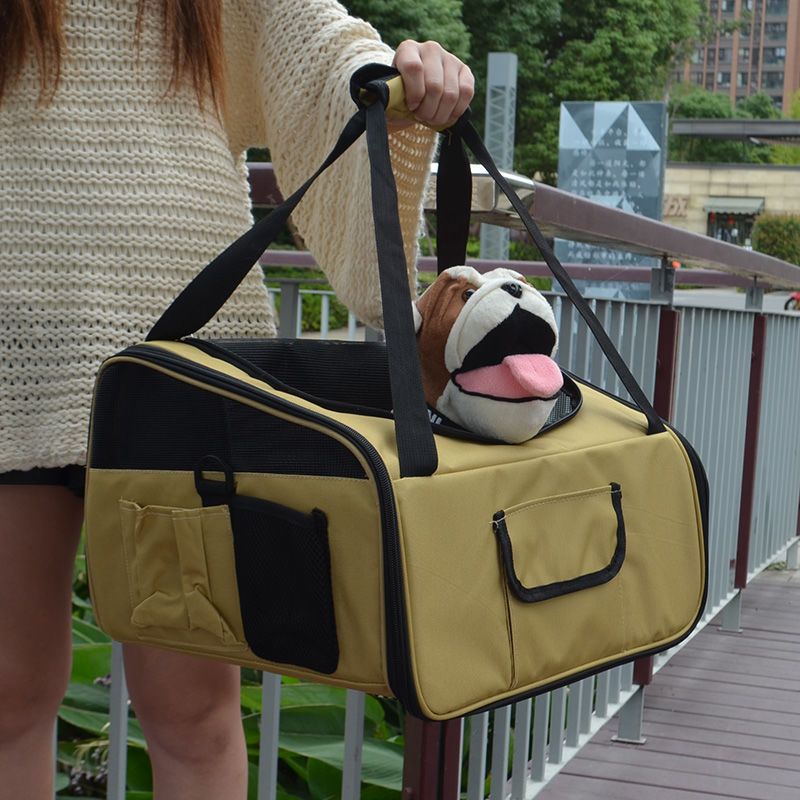 Portable Pet Backpack Carrier Diaper Bag Multi Functional Travel Bag