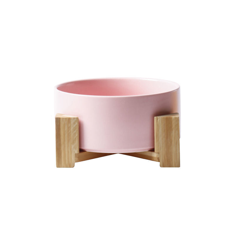 Large Capacity High Stand Ceramic Pet Bowl