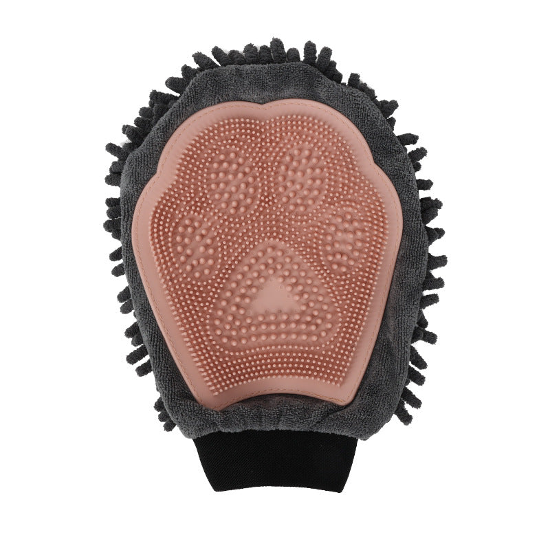 Pet 2 in 1 Grooming Glove Bath Brush Cleaning Massage Tool