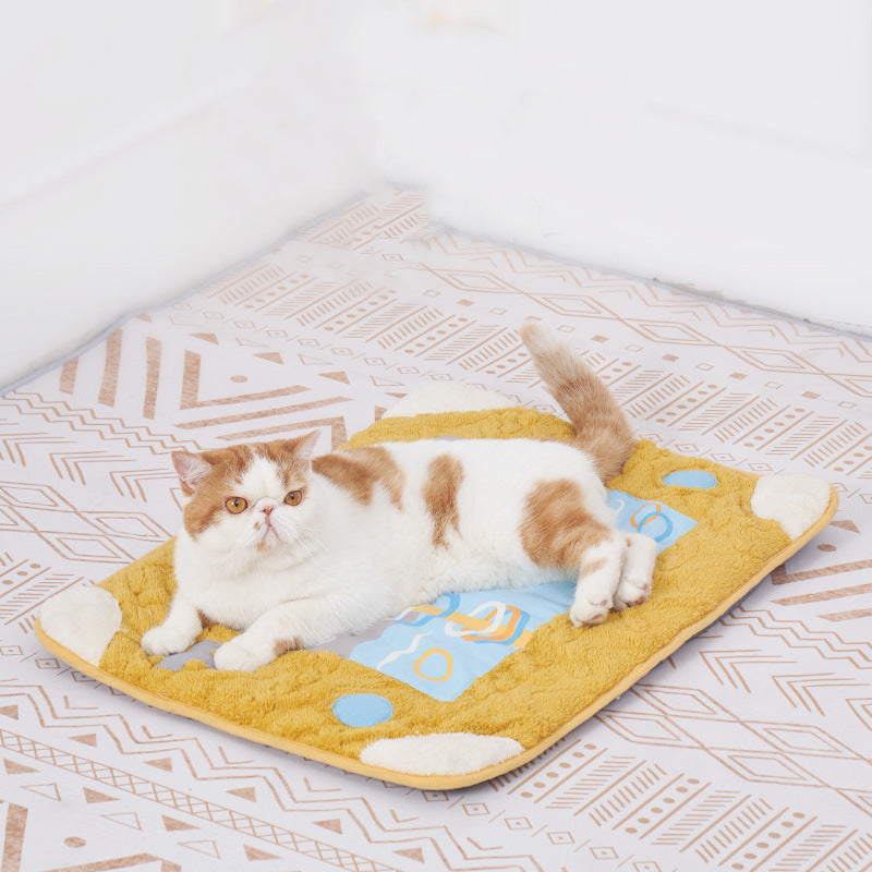Arctic Velvet Pet Cave Nest Bed With Pillow And Pad