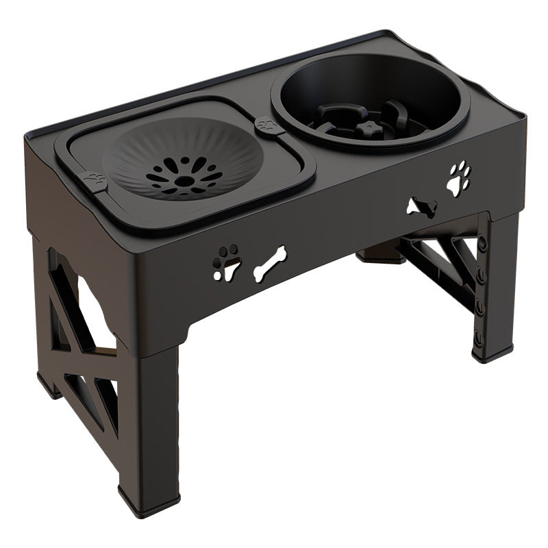 Stainless Steel Double Bowl Adjustable Pet Feeder
