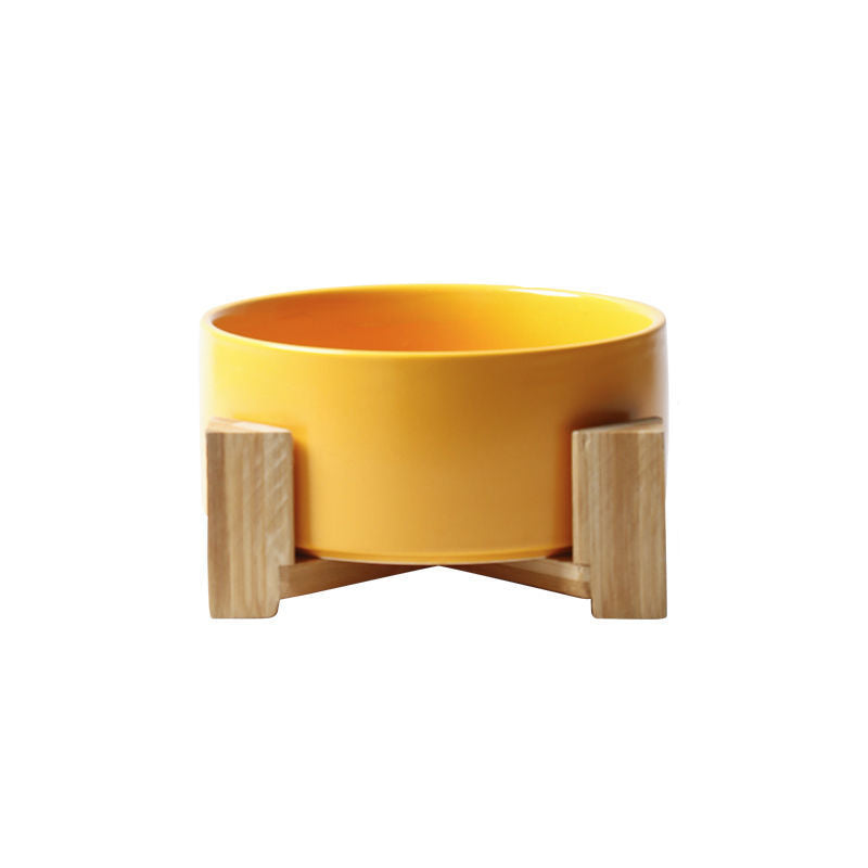 Large Capacity High Stand Ceramic Pet Bowl