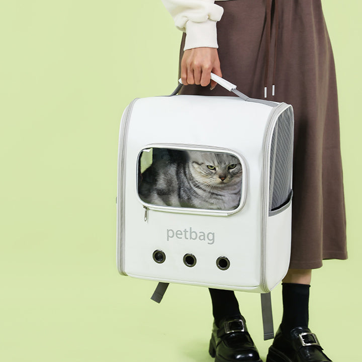 Large Capacity Portable Pet Backpack Transparent Window Carrier