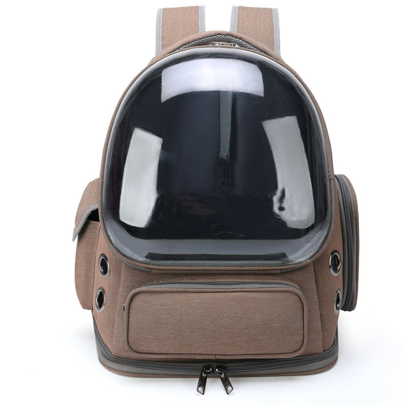 Transparent Space Capsule Portable Pet Backpack Carrier Diaper Bag