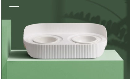Ceramic Elevated Pet Food Bowl For Cervical Support