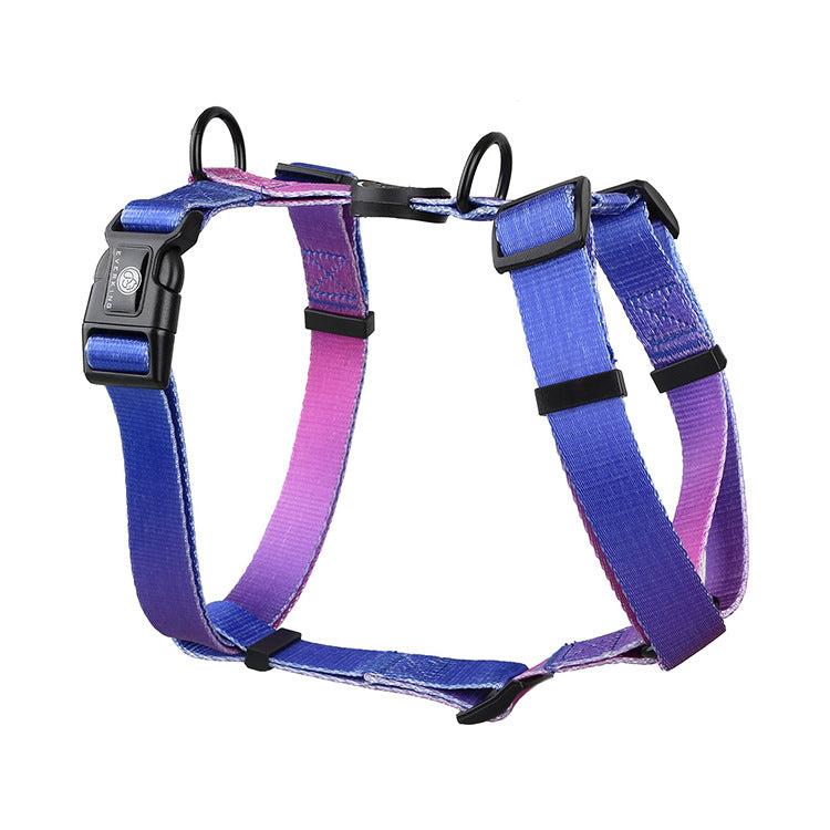 Gradient Color Pet Chest Strap Harness For Control