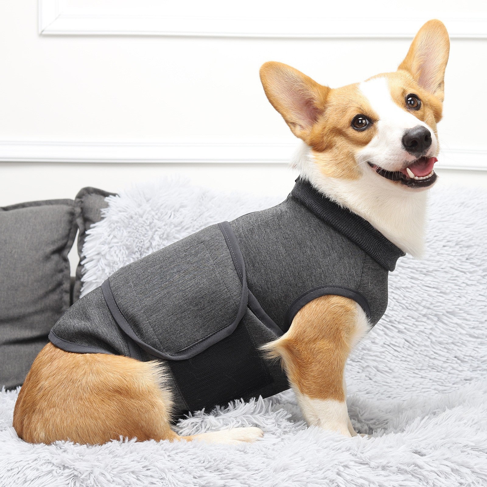 Soft Polyester Comfort Double Layer Pet Jacket Clothing