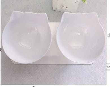 Non Slip Double Raised Pet Feeding Bowl Stand