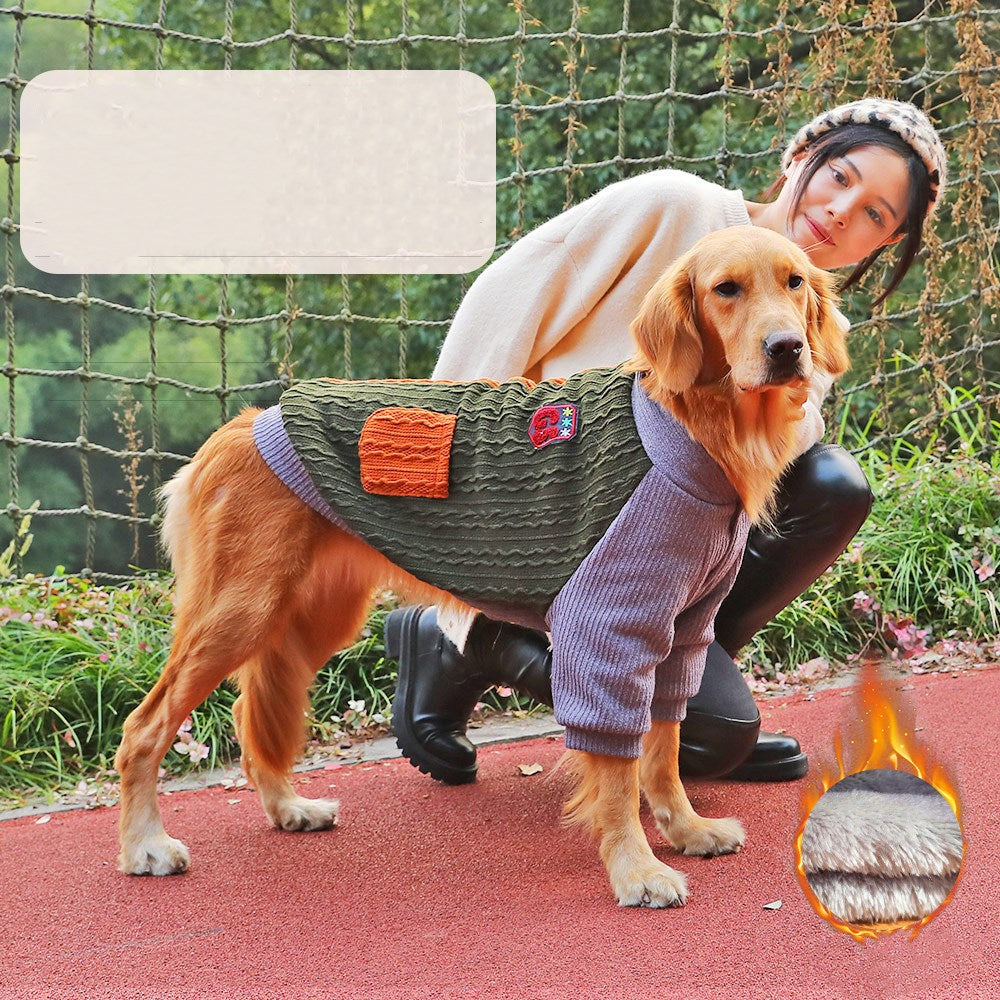 Winter Warm Pet Coat For Large Breed Comfort