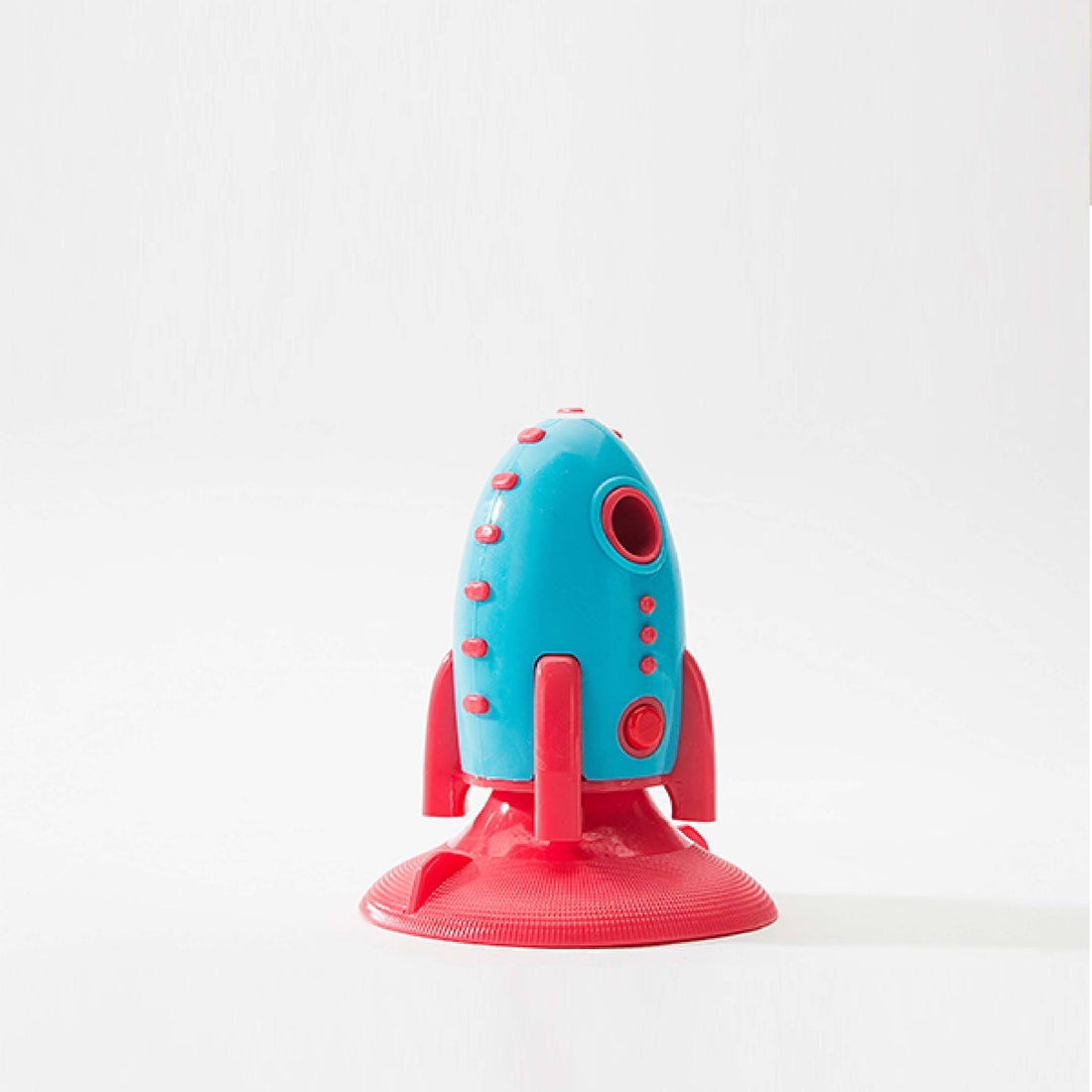 Rocket Shaped Pet Toy With Treat Dispensing Durable Design
