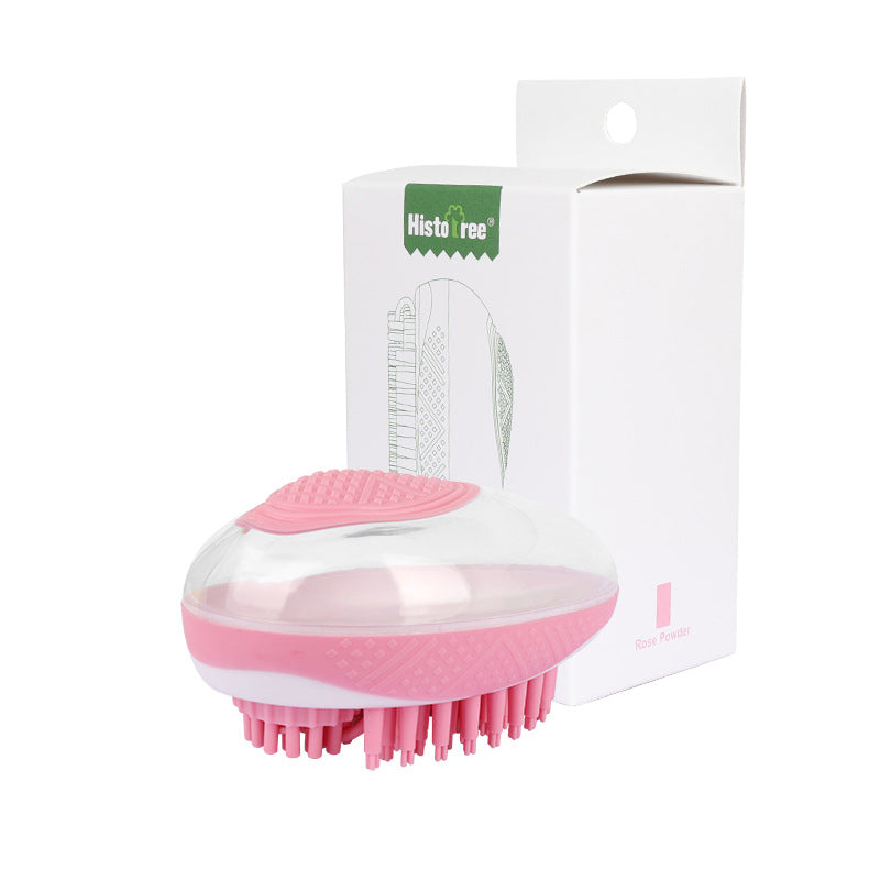 Pet 2 in 1 Silicone Bath Massage Grooming Comb Shower Brush