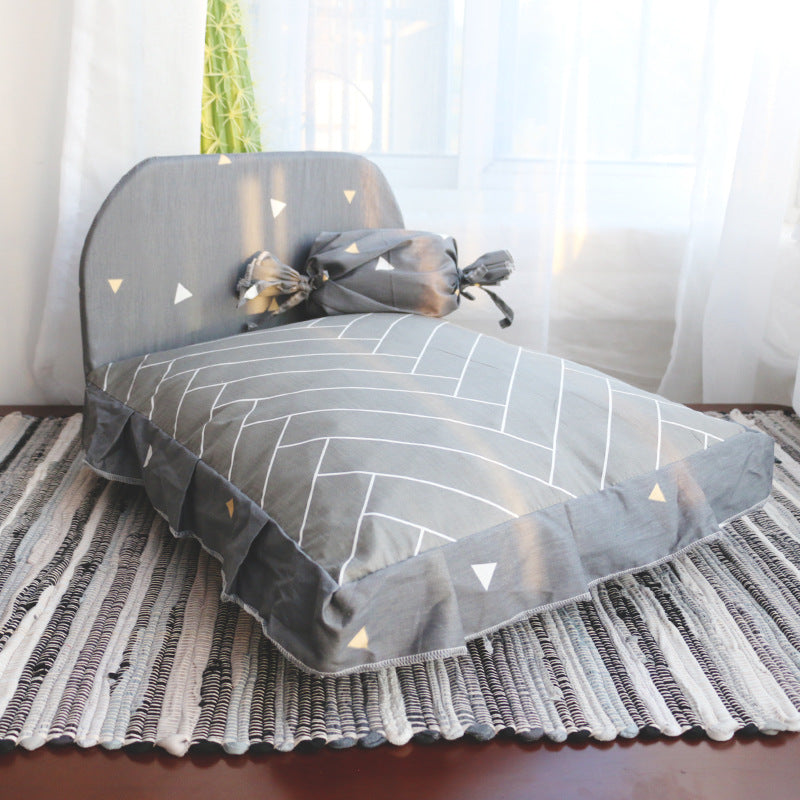 Arctic Velvet Pet Cave Nest Bed With Pillow And Pad