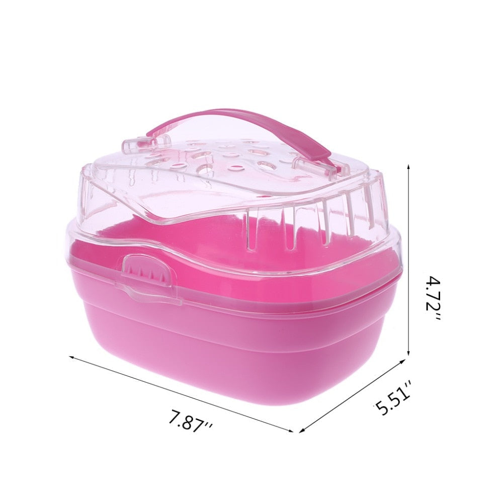 Transparent Hamster Cage Small Pet Habitat