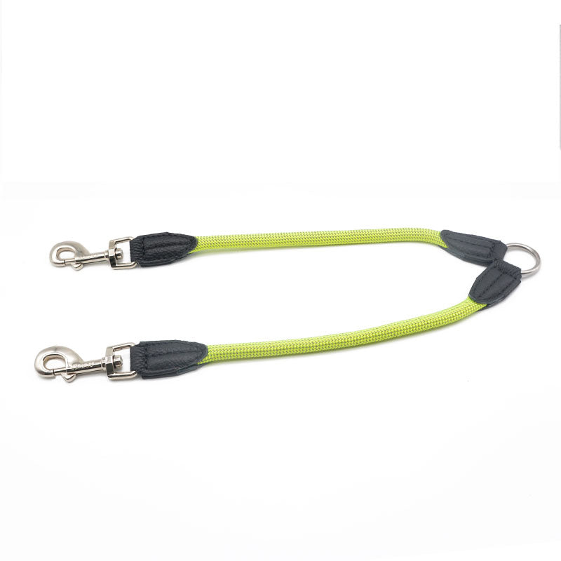 Double Headed Reflective Nylon Pet Leash For Two Pets