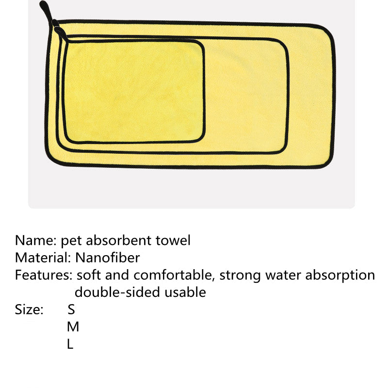 Pet Multi Size High Quality Absorbent Bath Towel