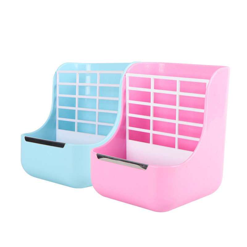 External Grass Rack Rabbit Cage Food Bowl