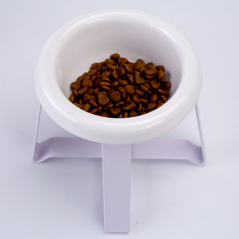Anti Slip Double Bowl Pet Feeder With Iron Stand