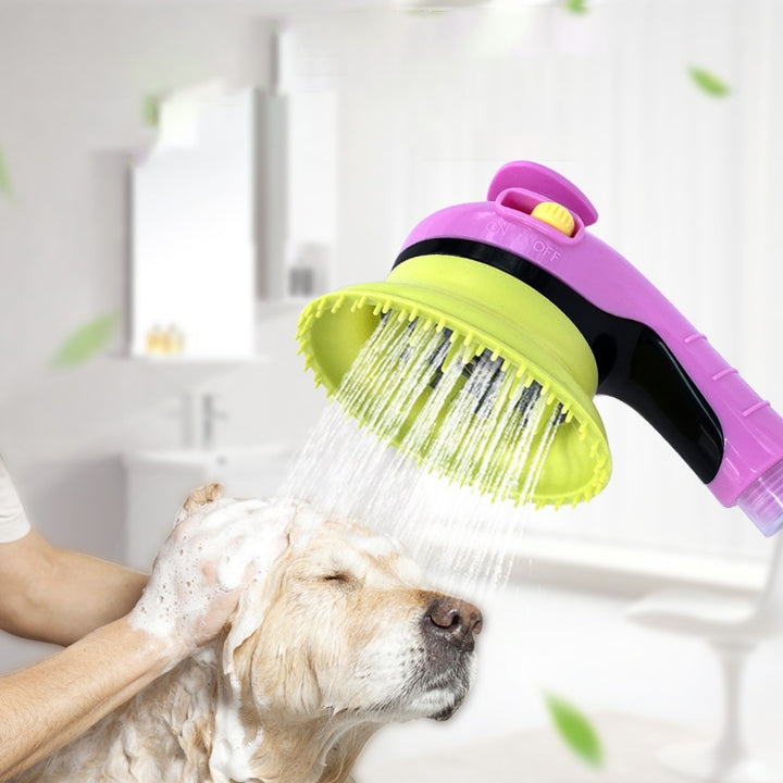 Pet Shower Kit Brush Massage Bath Grooming Kit
