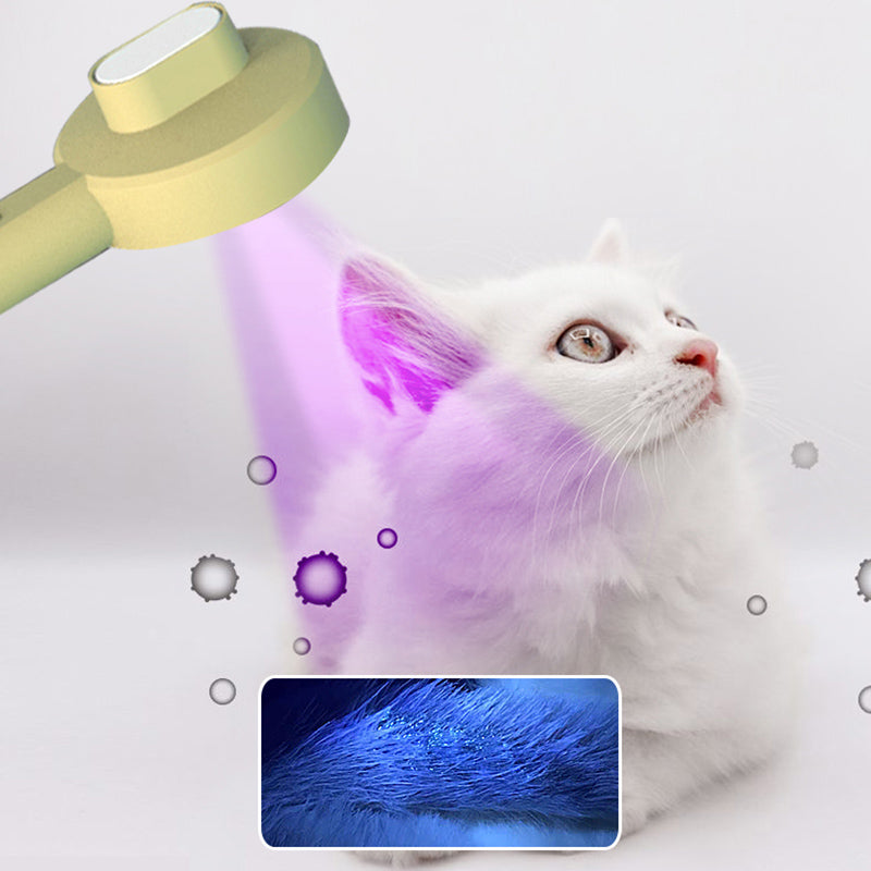 Hoopet 2-In-1 Pet Grooming Comb UVC Detection Hair Removal Brush