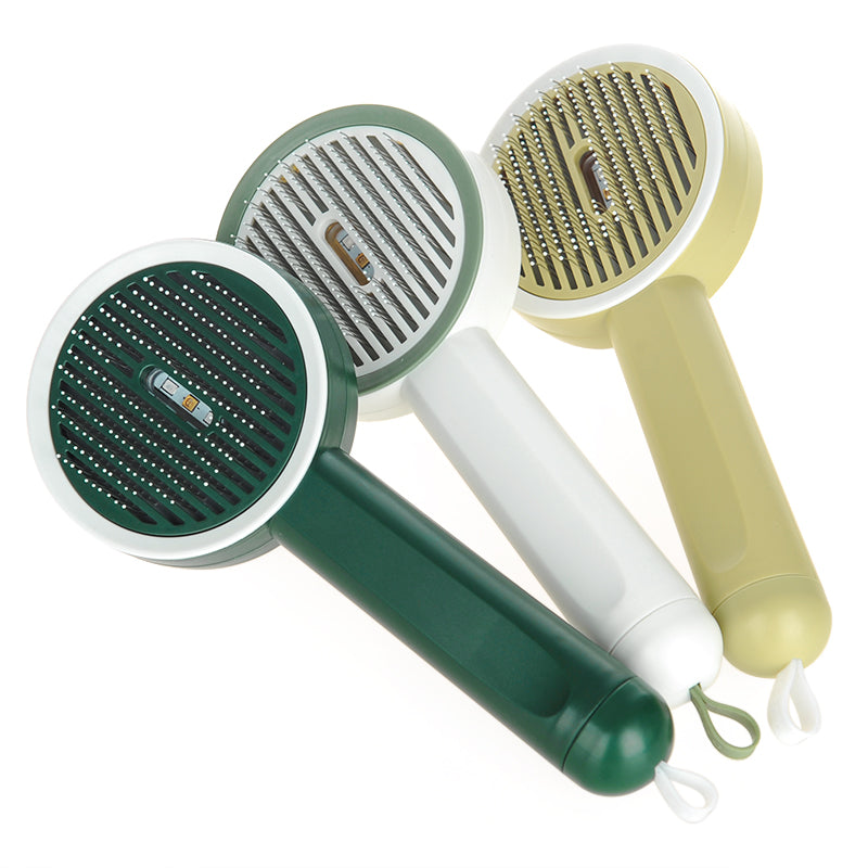 Hoopet 2-In-1 Pet Grooming Comb UVC Detection Hair Removal Brush