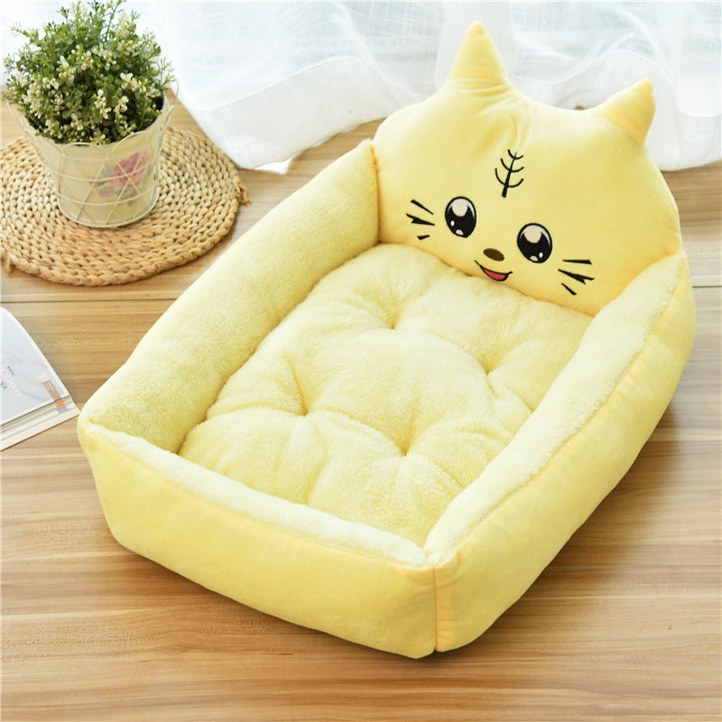 Large Cozy Pet Bed Soft Fleece Nest Basket House