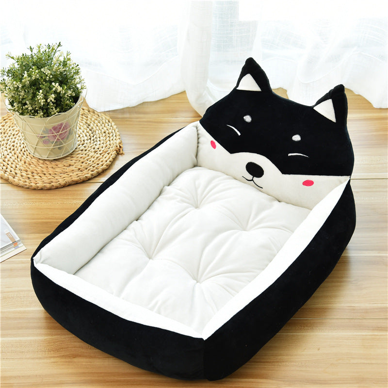 Large Cozy Pet Bed Soft Fleece Nest Basket House