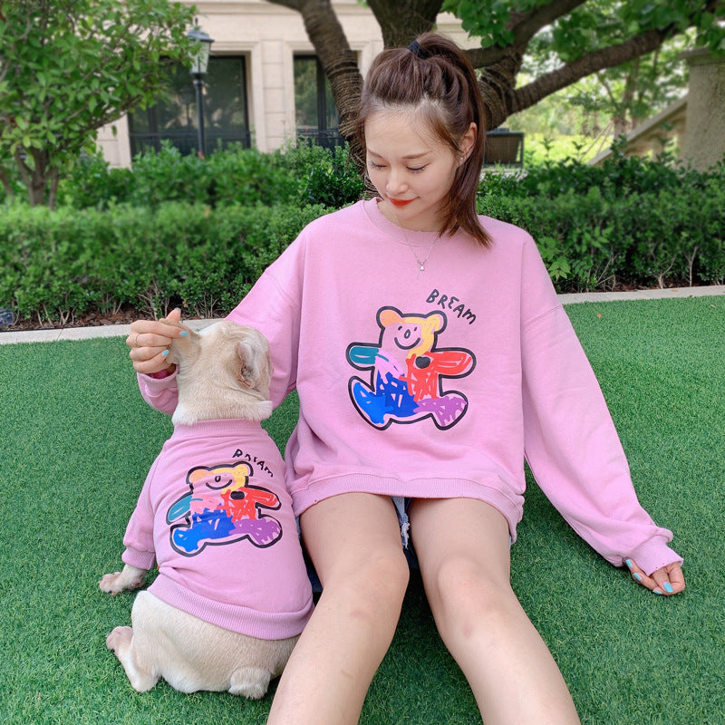 Terry Cotton Pet Sweater Two Legged Spring Autumn Outfit