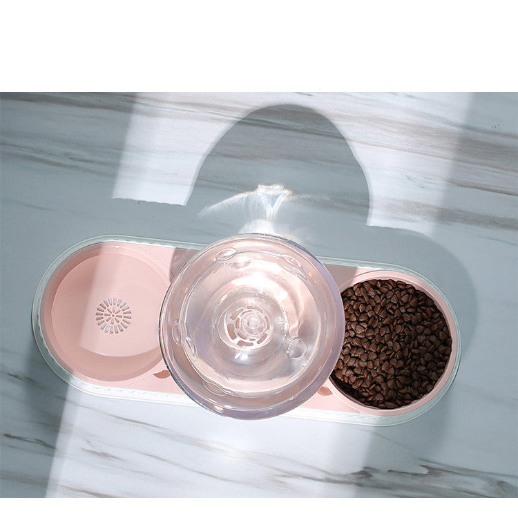 Automatic Plastic Pet Feeding Water Bowl Dispenser