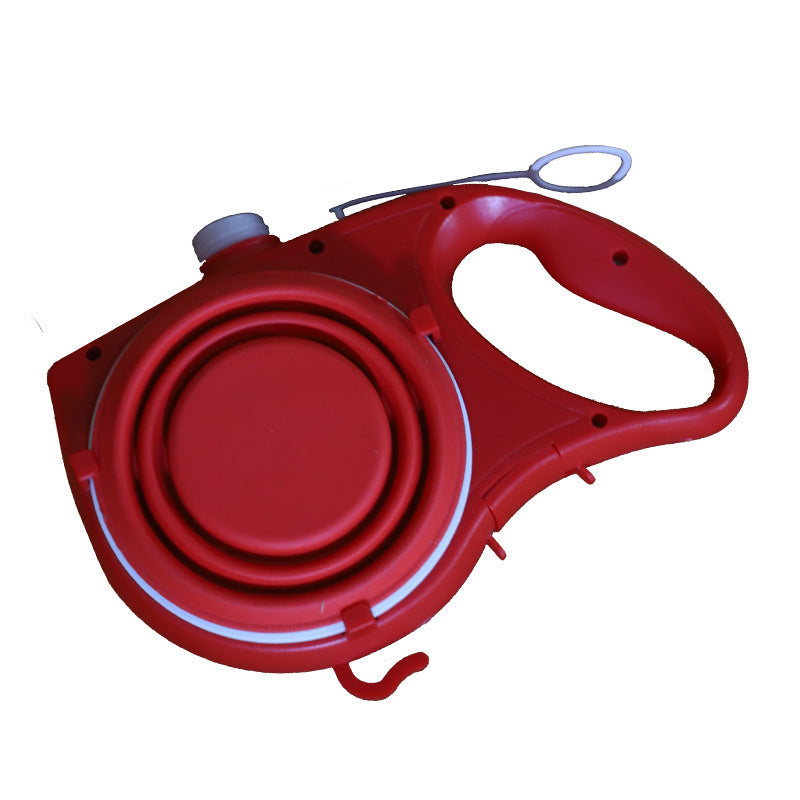 Multifunctional Portable Pet Leash With Water Bottle Holder