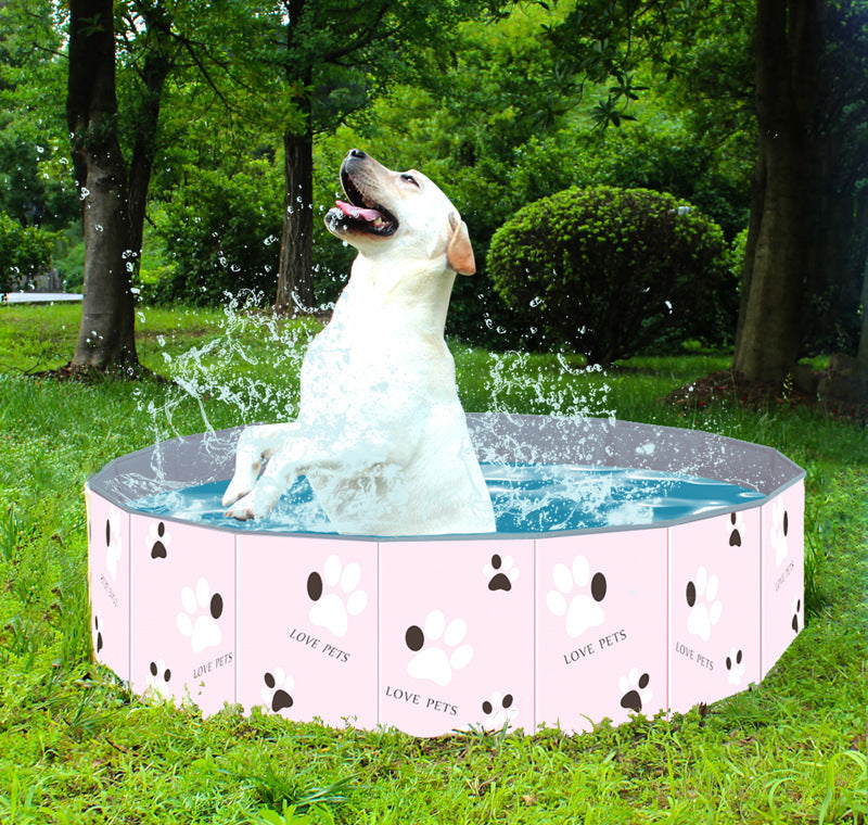 Pet Portable Foldable Swimming Bath Tub Spa Pool