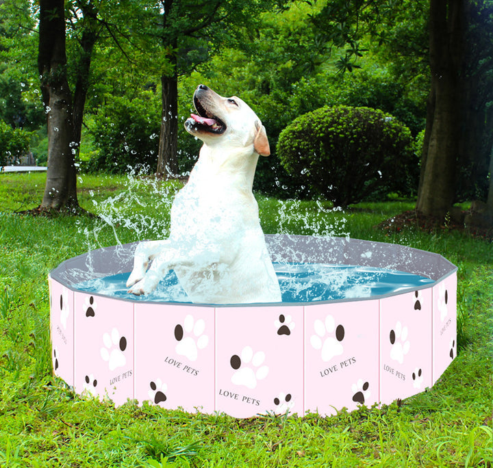 Pet Portable Foldable Swimming Bath Tub Spa Pool
