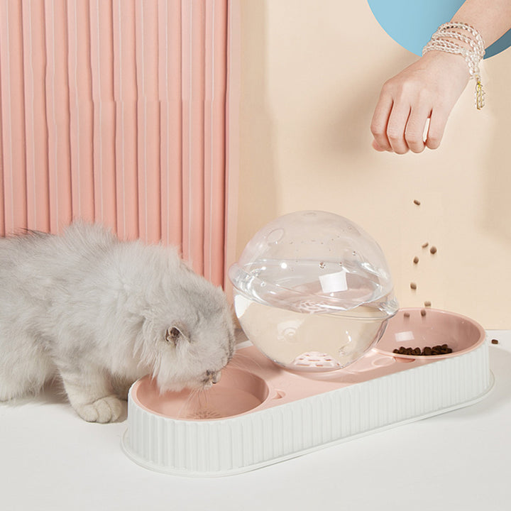 Automatic Plastic Pet Feeding Water Bowl Dispenser