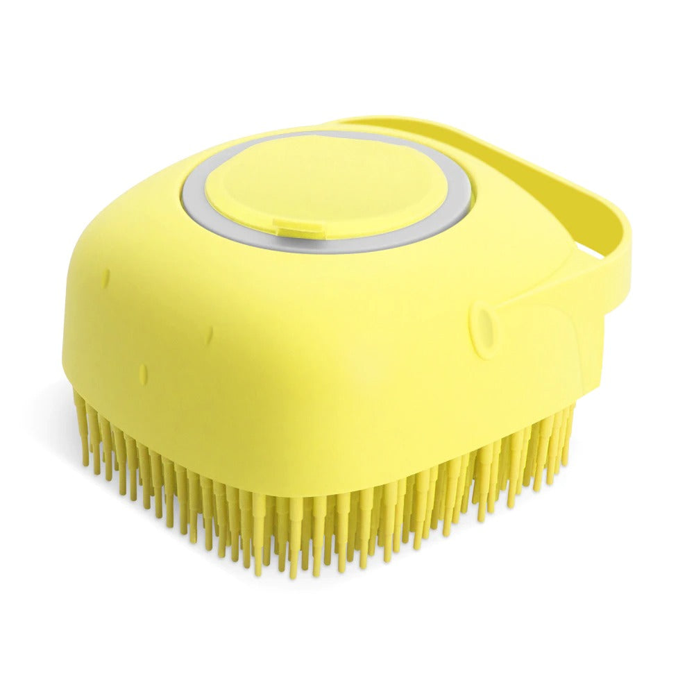 Pet Silicone Massage Bath Brush Grooming Scrubber Shower Tool