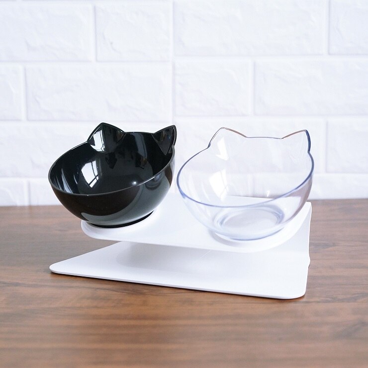 Non Slip Double Raised Pet Feeding Bowl Stand