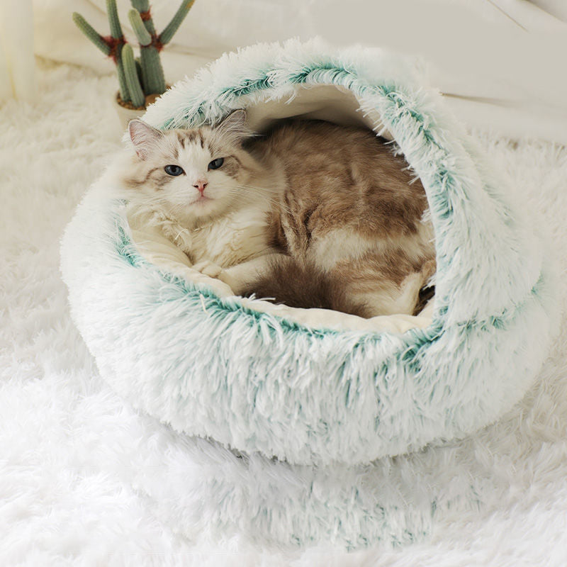 Plush Shell Shaped Pet Nest Bed