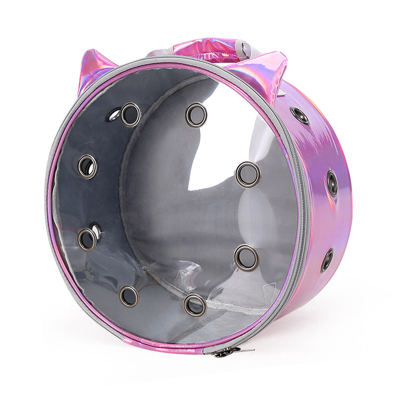 Pet Transparent Breathable Portable Backpack Carrier Bag