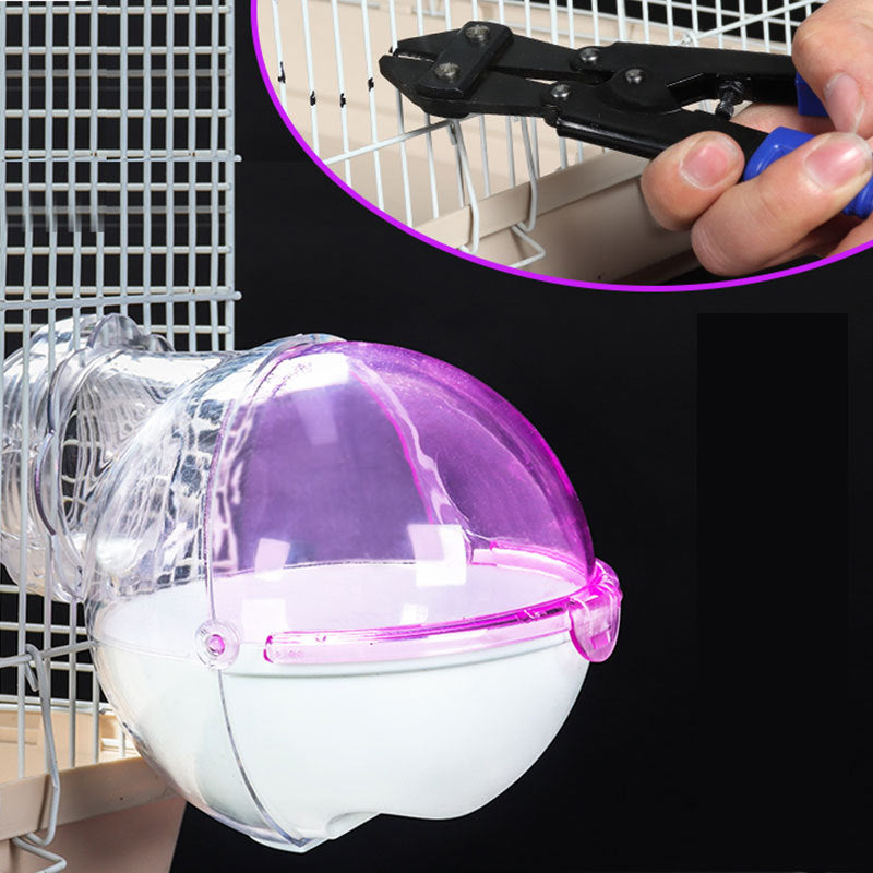 External Bathroom Hamster Cage Pet Toilet Attachment