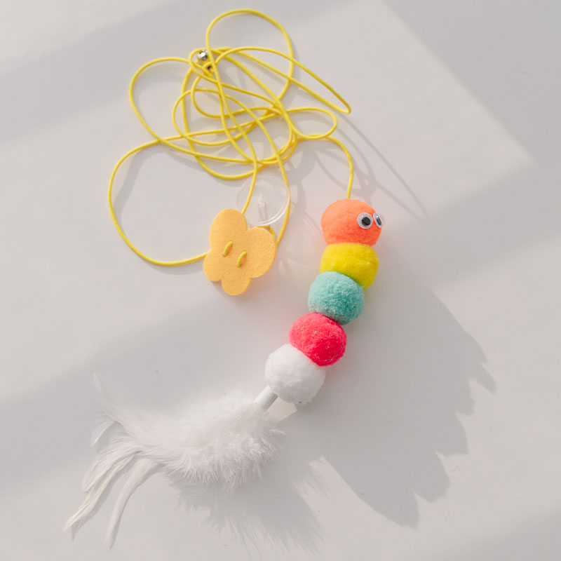 Telescopic Hanging Interactive Pet Toy With Rope Mouse