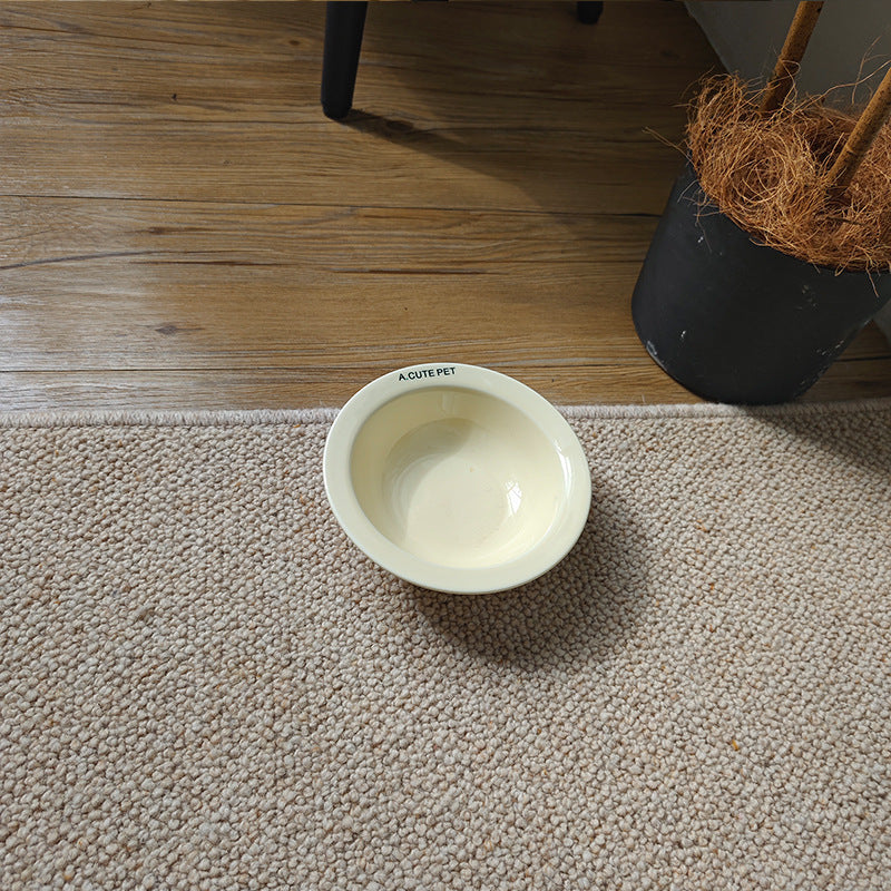 Anti Tumble Elevated Ceramic Double Pet Feeding Bowl