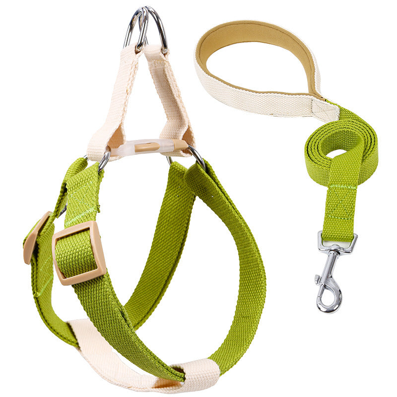 Color Pet Drawstring Vest Style Leash Harness For Control