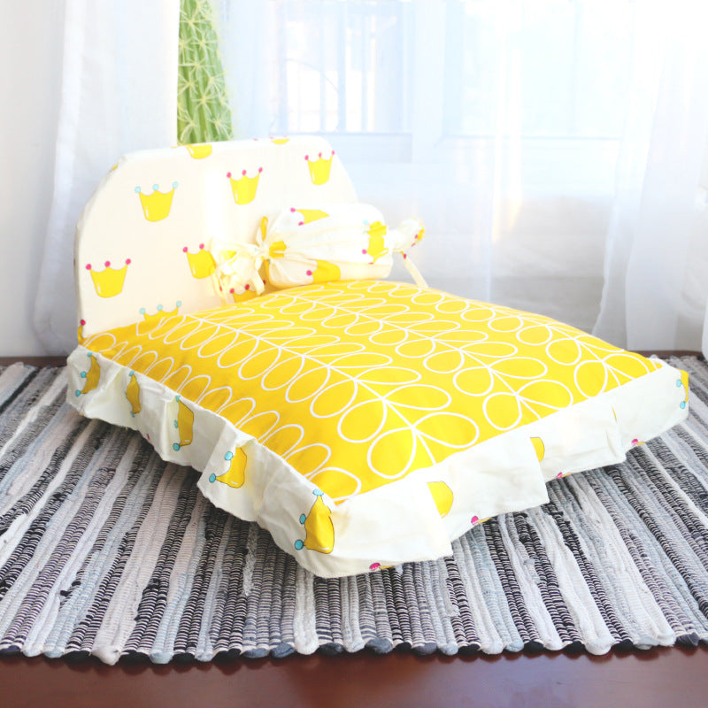 Arctic Velvet Pet Cave Nest Bed With Pillow And Pad