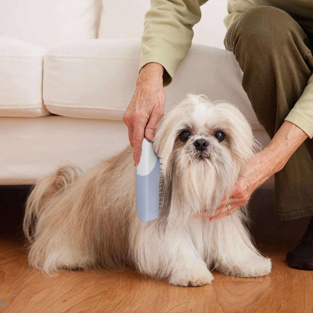 Pet Silicone Massage Grooming Brush Deodorizing Cleaning Fur Removal Comb