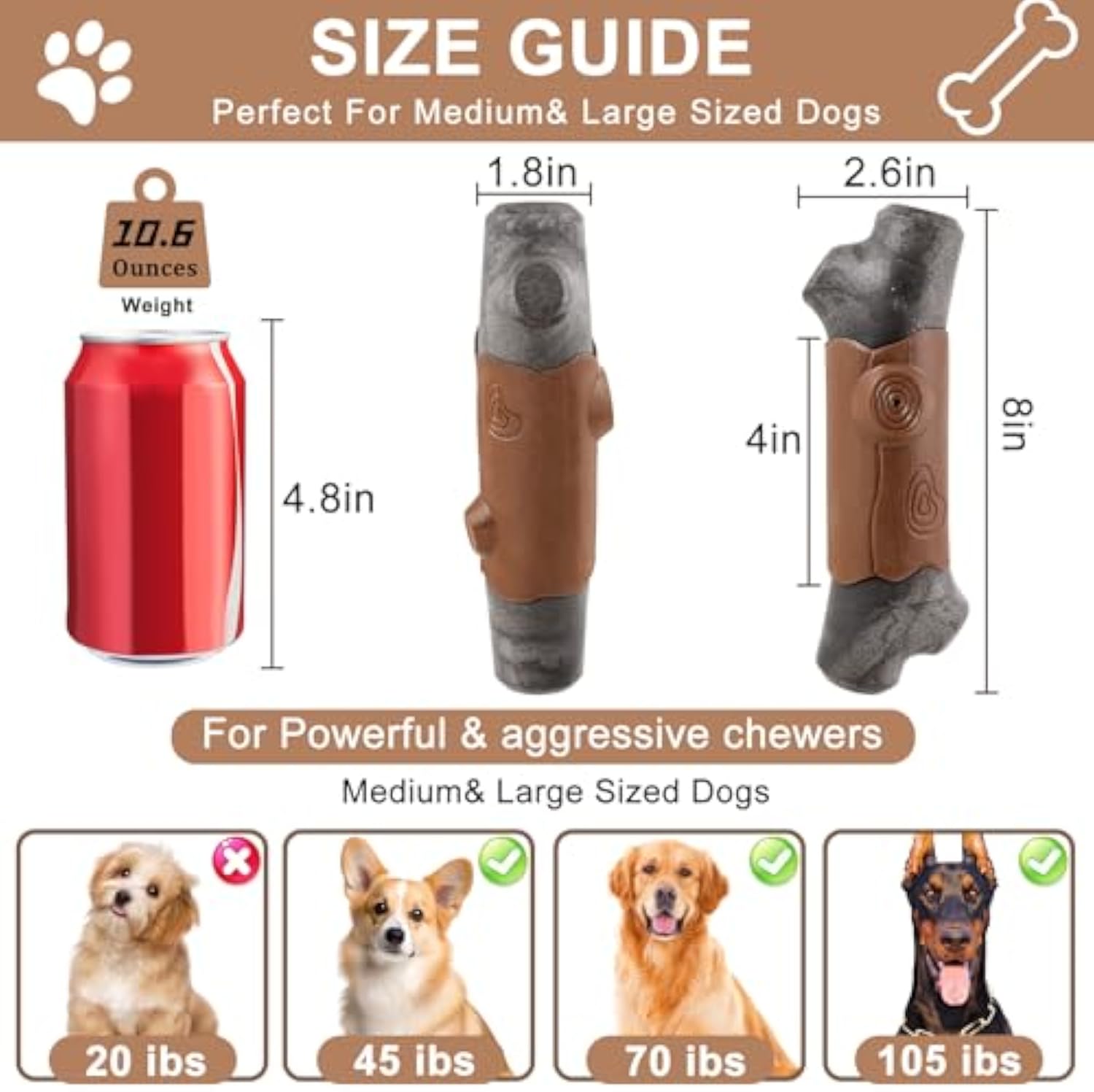 Durable Tough Pet Chew Toy For Aggressive Chewers