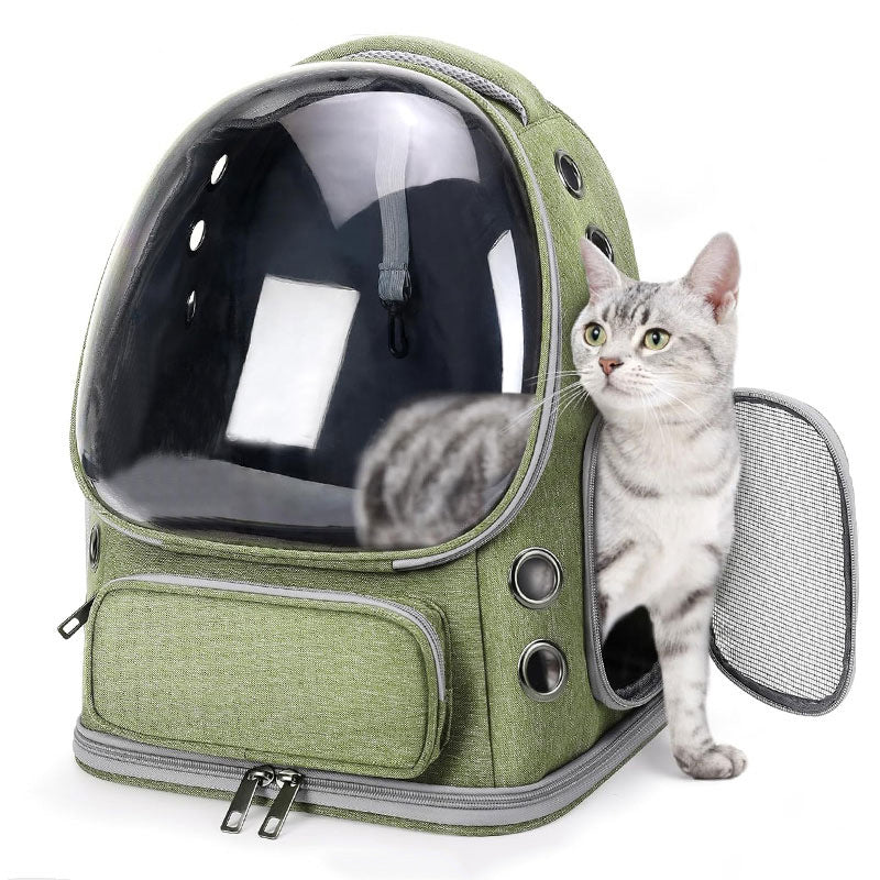 Transparent Space Capsule Portable Pet Backpack Carrier Diaper Bag