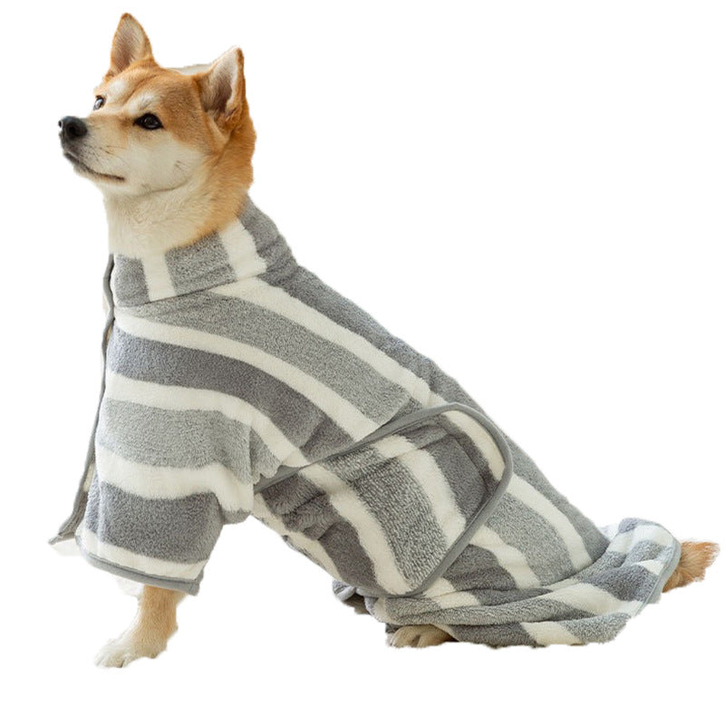 Pet Absorbent Bathrobe Drying Apparel For Pets