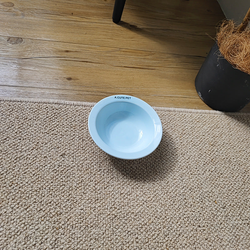 Anti Tumble Elevated Ceramic Double Pet Feeding Bowl