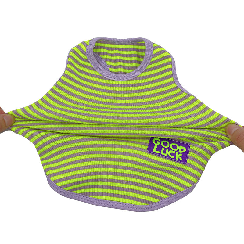 Breathable Striped Vest For Small And Medium Pets